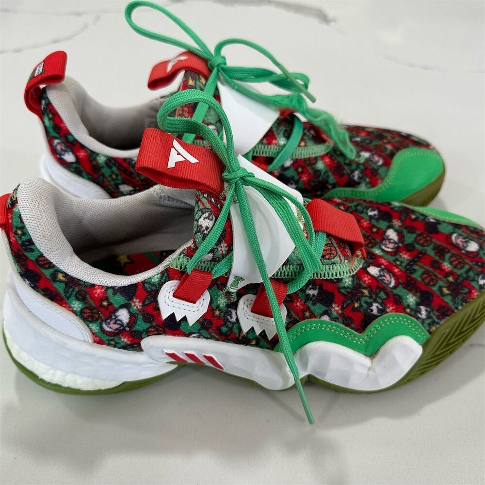 adidas‎ Trae Young 1 'Christmas' Men's Basketball Shoes Green Size 7.5